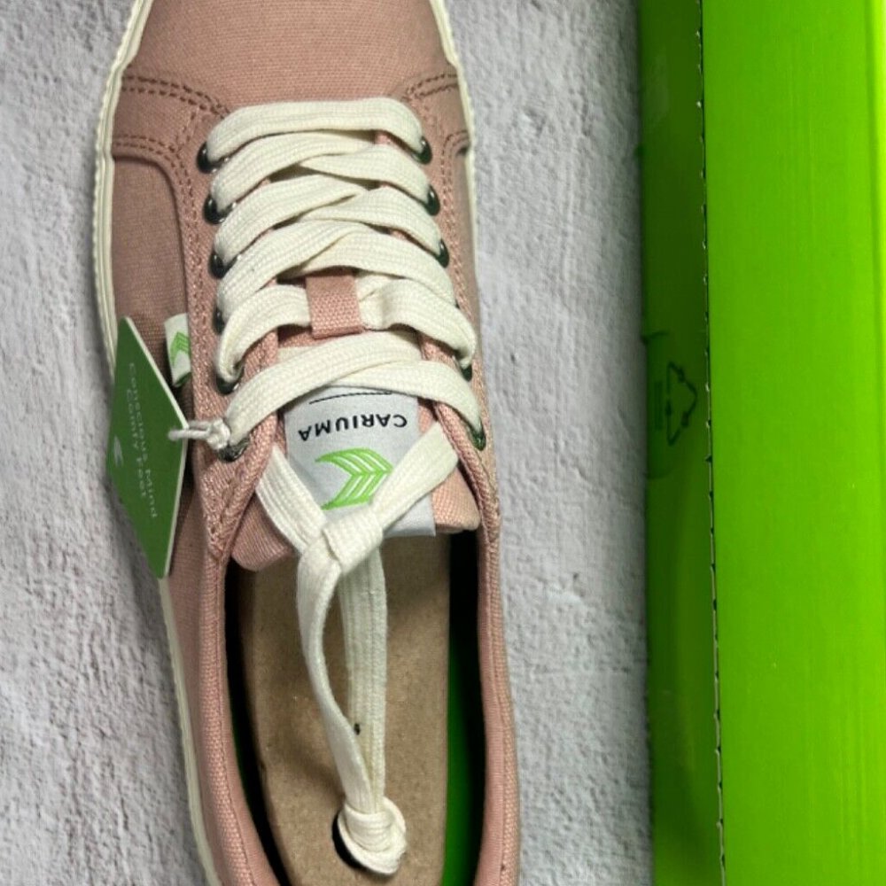 Cariuma OCA Low Canvas Sneakers Unisex Size 8.5 Men/10 Women Dusty Rose - Picture 7 of 10